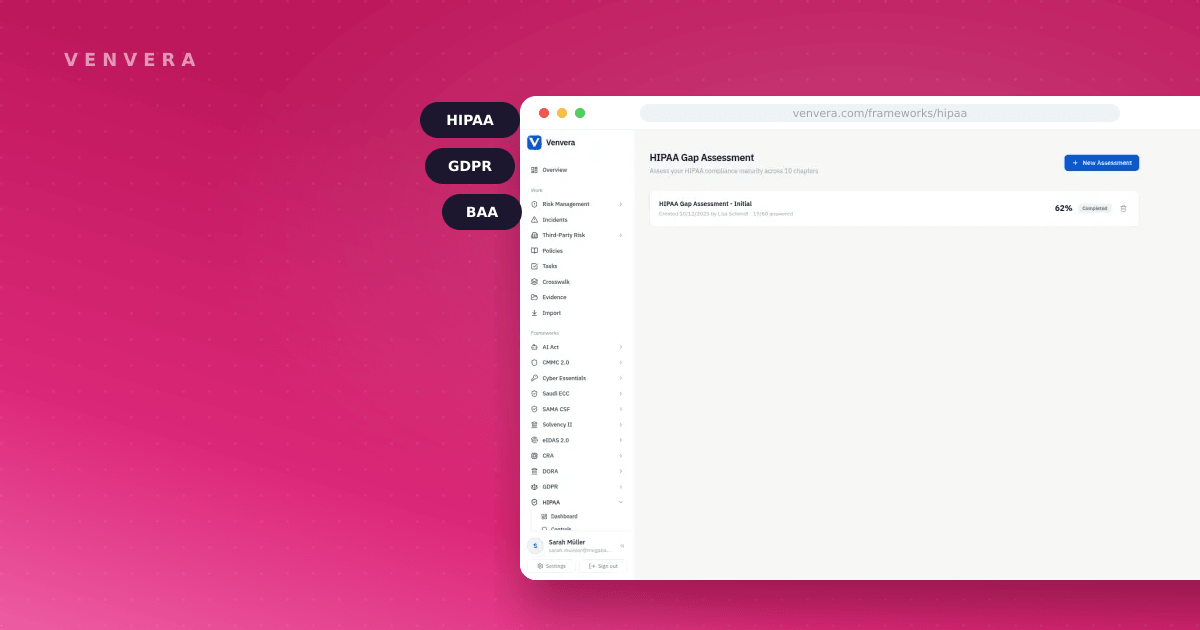 Venvera as an Alternative to Vanta for HIPAA Compliance