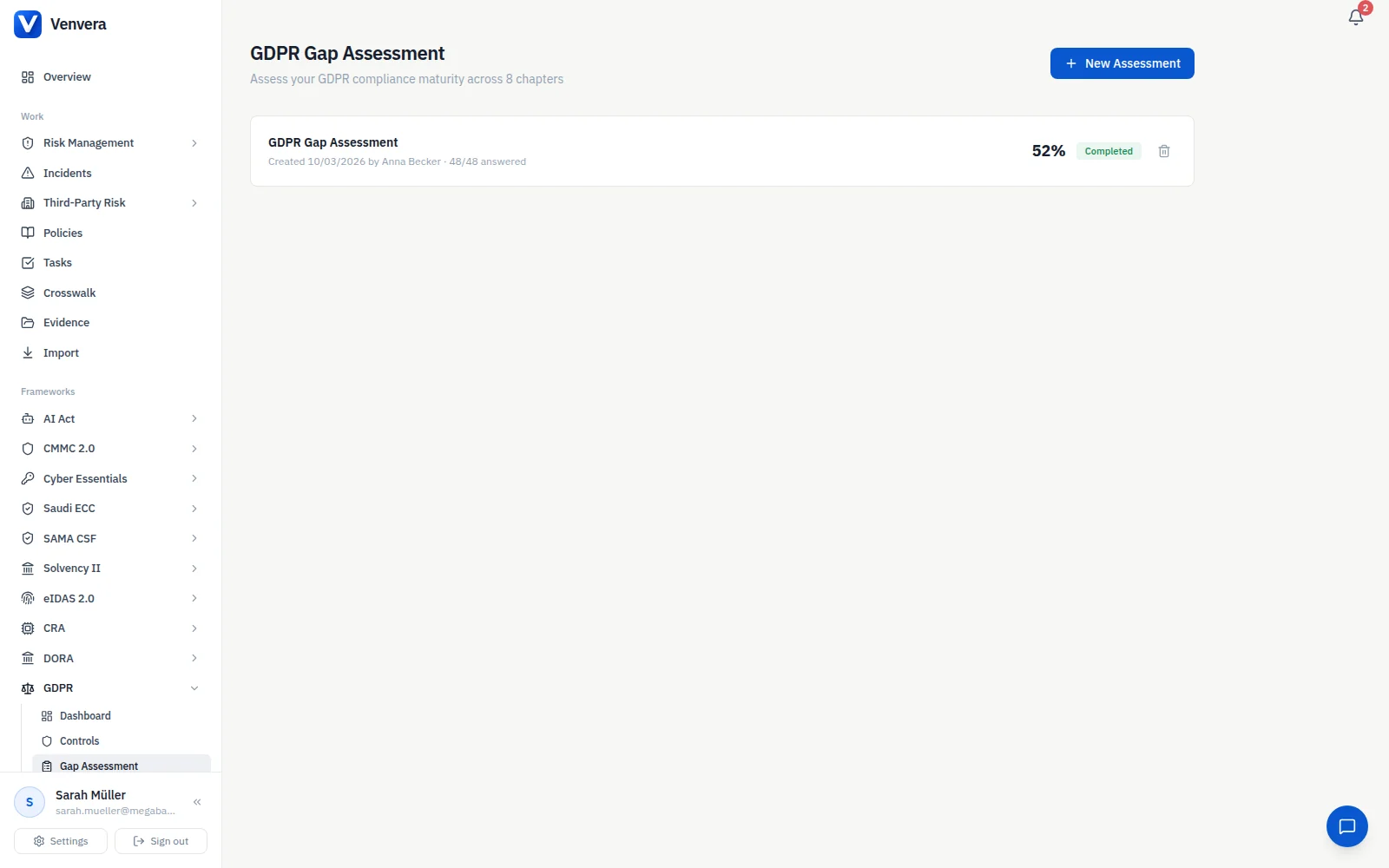 / DPIA · high-risk processing, scored and mitigated