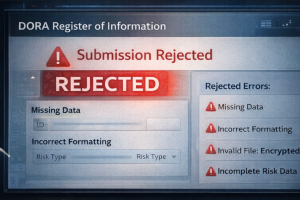 Example notification of a rejected DORA Register of Information submission